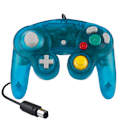 Miniatyrbild 2 av 6: Gamecube Gamepad, 2-pack klassisk gamepad med vibrationsjoystick Transparent Dark Green