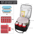 Miniatyrbillede 3 af 5: Frokostboks Frokostposer til Kvinder Frokostboks Frokostpose Isoleret Frokostpose Frokostboks Frokostbokse (Sort)