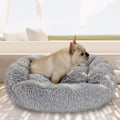Miniatyrbilde 4 av 5: Rektangulær hundekurv, hundepute, plysj katteseng, vaskbar kattepute, plysj kjæledyrsengpute, egnet varm for høst- og vinterbruk (XS, turkisblå)