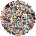 Miniatyrbild 1 av 5: Retro Sailor Jerry-klistermärke 100 vackra vuxna vinyl vattentäta klistermärken väska cykel bagage bil bärbar dator skateboard motorcykel