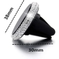Pikkukuva 4 / 5: Magneettinen auton puhelinteline Timanttia imevä matkapuhelinteline Magneettinen imu 360° pyörivä teline (Väri: Valkoinen)