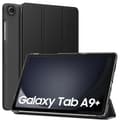 Samsung Compatible with Galaxy Tab A9+ Tri-Fold Case with Stand - Black