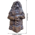 Miniatyrbillede 4 af 5: Vikinge Statue Barbar Resin - Vikinge Statue Viking | Figur af den nordiske gud Odin Statue, Vikinge Barbar Statue til havefontæner