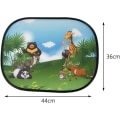 Miniatyrbild 5 av 5: 2 st Bilsolskydd för Fönster, Solfjäder för Bilskydd, Solskydd för Bilar, Universal Bilsolskydd
