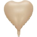 Miniatyrbillede 1 af 5: 10 stk. Beige folie hjerteformede balloner 18 tommer Retro abrikos hjerte balloner til babyshower bryllup Valentinsdag dekorationer kærlighedsballoner
