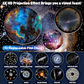 Miniatyrbillede 3 af 8: Stjernehimmel projektorlampe, stjernehimmel til soveværelse, 13 planetariske skiver, LED stjernehimmel, projektor til børn, voksne/soveværelse/fest/loft Black