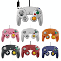 Miniatyrbild 1 av 6: Gamecube Gamepad, 2-pack klassisk gamepad med vibrationsjoystick Transparent Yellow