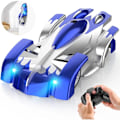 Pikkukuva 1 / 7: Seinäkiipeilykauko-ohjattava auto, 360° kiertävä kaksoistila RC-temppuauto, lelut 4 5 6 7 8 9 vuotiaille pojille, latautuva leluauto valolla blue