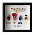 Miniatyrbilde 2 av 3: Superhelt Bilderamme Veggkunst Retro Tegneseriefigur Familie Dekor Black Family 6