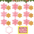 Miniatyrbillede 1 af 5: Julekageform, 9 stk. 3D-kageform, julekageform, plastikkageform, kiksform til jul,A
