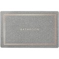 Miniatyrbillede 2 af 5: Superabsorberende gulvmåtte, hurtigtørrende bademåtte, hjemmelavet absorberende bademåtte, skridsikker gummibagside, badeværelsesbrusemåtte (Lysegrå, 40*60cm)