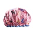 1 pc Reusable Shower Cap, Double Layer Thickened Waterproof Shower Cap (Butterfly)