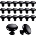 Miniatyrbild 1 av 5: Vintage Cabinet Handles Black 20-pack 30mm Durable Kitchen Knobs