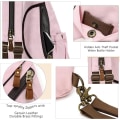 Miniatyrbild 4 av 5: Canvas Sling Bag - Liten Crossbody Ryggsäck Axelväska Casual Dagryggsäck för Män Kvinnor