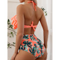 Miniatyrbilde 5 av 5: Dame, Jenter Todelt Volang Høy Midje Bikini Badeantrekk J L