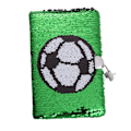 Miniatyrbillede 1 af 4: MAGICLULU Sports Gaver til Drenge Fodbold Sequin Journal Notebook med Lås Børn Daglig Sequin Børns Fodboldsæt Piger Dagbog med Lås og Nøgle Sequin For