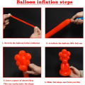 Miniatyrbillede 5 af 5: Lange Balloner 100 Pak Røde Vridbare Dyreballoner Fortykkende Latex Modellering Lange Magiske Balloner til Dyremodel Festdekorationer