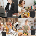 Miniatyrbillede 4 af 5: Frokostboks Frokostposer til Kvinder Frokostboks Frokostpose Isoleret Frokostpose Frokostboks Frokostbokse (Sort)