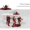 Miniatyrbillede 2 af 5: 1 stk. Deadpool Funky Model: Oplev ånden af en drilsk superhelt, håndlavet, superheltedekoration, tilbagelænet positur Style05