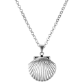 Miniatyrbillede 1 af 4: Seashell Locket Charm Halskæde til Kvinder Piger, Nautisk Strand Havskalstil, Justerbar Lang Kæde Choker Vedhæng Halskæder Smykker