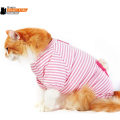 Miniatyrbild 2 av 5: Valpkläder Hundkappa Jumpsuit Bekväm Hundpyjamas Hundtröja Ränder Husdjur Hundkläder -rosa Medium storlekar