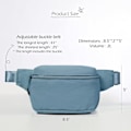 Pikkukuva 4 / 5: 2L vyölaukku naisille ja miehille, crossbody-vyölaukut säädettävällä hihnalla, vyölaukku kuntoiluun, vaellukseen, juoksuun, matkustamiseen, Yale Blue