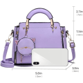 Miniatyrbillede 3 af 4: Moderne Punge og Håndtasker til Kvinder Damer Læder Top Håndtag Satchel Skuldertasker Små Totes