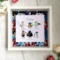 Miniatyrbilde 3 av 5: Superhelt Bilderamme Veggkunst Retro Tegneseriefigur Familie Dekor Black Family 4