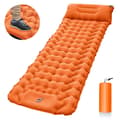 Self-Inflating Camping Mattress: Lightweight Double Sleeping Pad, Compact & Portable Orange