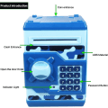 Miniatyrbillede 2 af 5: Elektronisk Piggy Bank Mini ATM til børn Baby Toy, Safe Coin Banks Penge Sparebøsse Adgangskode Låse til børn, drenge piger Bedste gave (Camouflage)