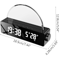 Miniatyrbillede 4 af 5: Digitalt ur LED-ur med lysdisplay Temperatur Dato Digitalt vækkeur til soveværelse Solopgang Simulation Stor skærm,B
