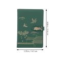 Miniatyrbillede 3 af 5: A5 Notebook Læder Cover Notebook Padfolio Binder Journal Notebook Genopfyldelig Binder Dagbog Notesblokke til Kontor Rejser Arbejde Grøn A5 Spiral Notebook