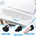 Miniatyrbilde 2 av 5: Skyformet håndleddsstøtte for tastatur, minneskum håndleddsstøtte for datamaskintastatur, ergonomisk håndleddsstøtte for tastatur for å skrive smertelindring - hvit