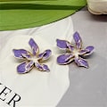 Pikkukuva 5 / 5: Liljakukka Rintaneula Violetti Kukka Rintaneula Kirjallinen Emalimaalattu Kukka Rintaneula Violetti Gradientti Elegantti Rintaneula Hieno Toimisto Korut