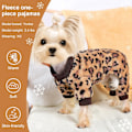 Miniatyrbild 3 av 5: Hundkläder Hundpyjamas för små hundar Flicka Pojke Supermjuk Varm Liten Hundtröja Pjs Söta Husdjurskläder Hundtröjor Jumpsuits Plyschvalp -M