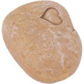Miniatyrbillede 1 af 5: Gravsten til hund, robust og udsøgt kæledyrsmindesten i harpiks til baggårdstrøst (Love Stone Sand Color)