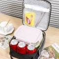 Miniatyrbillede 5 af 5: Frokostboks Frokostposer til Kvinder Frokostboks Frokostpose Isoleret Frokostpose Frokostboks Frokostbokse (Sort)