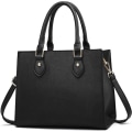 Miniatyrbillede 1 af 5: Crossbody-tasker og håndtasker til kvinder PU-læder Tote Top-håndtag Satchel-skuldertasker