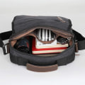 Miniatyrbillede 3 af 5: Herre Taske Messenger Taske Lærred Skuldertasker Rejsetaske Herre Pung Crossbody Tasker til Arbejde Forretning
