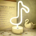 Miniatyrbillede 1 af 5: LED-lys USB/batteridrevet neon natlys Neonlys til soveværelse LED-neonskilte (varm hvid)