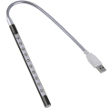Miniatyrbillede 2 af 7: Let USB LED 5V 1W 10 LED Lang Gåsehals Touch Dimmer Lampe Bærbar Computer Tastatur Nattelys - Sort
