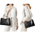 Miniatyrbillede 5 af 5: Skinnende Laklæder Dame Punge Satchel Håndtasker Damer Mode Top Håndtag Håndtasker Crossbody Skuldertasker