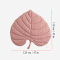 Miniatyrbillede 1 af 5: Bladformet kæledyrstæppe varmt blødt 3D bladeformet kæledyrspude, pink