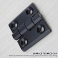 Miniatyrbillede 4 af 5: Foldbare hængsler - 4 stk. hardware dørhængsler til husholdningsskab, zinklegering, sort, 50 * 50 * 6mm