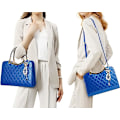 Miniatyrbillede 5 af 5: Skinnende Laklæder Dame Punge Satchel Håndtasker Damer Mode Top Håndtag Håndtasker Crossbody Skuldertasker
