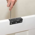 Miniatyrbillede 4 af 5: Rustfrit stålhængsel, hængsler til folde døre, til hjemmemøbler hardware skabsdørbeskyttelse, 10 stk., med 60 skruer, sort