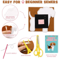 Pikkukuva 3 / 5: Puppy Craft Kit - Lasten DIY-askartelu- ja ompelusetit Koiran pehmolelu Huopa Plushie Tytöille ja pojille Koulutusaloittelijoiden ompelusetit Ompelusetit