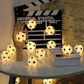 Miniatyrbillede 5 af 5: Fodbold Lysguirlander, Indendørs/Have Lysguirlande, USB LED Fe-lys, 3M Varm Hvid 20LED, Pigers Soveværelse Dekoration, Fest, Juledekoration