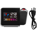 Miniatyrbild 5 av 5: Takprojektionsväckarklocka Projektionsväckarklocka Digital väckarklocka Projektionsväckarklocka LED Digital väckarklocka med LCD-tidstation, Svart