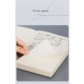 Miniatyrbillede 5 af 5: Foret Journal Notebook - B5 Bredt Linjeret Notebook Tykt Journal til Skrivning, 80gsm Linjeret Papir, Læder Blødt Omslag, til Kvinder Mænd Arbejde Kontor Skole